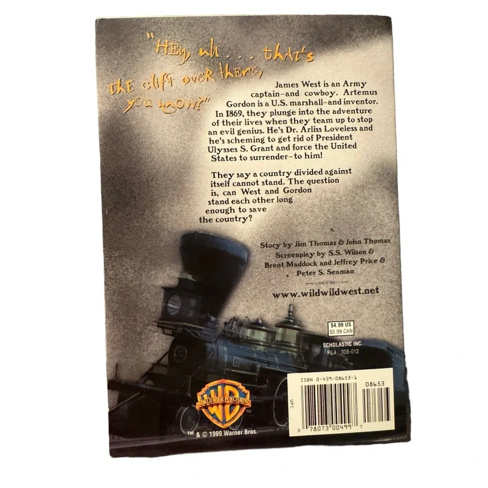 (Book) “Wild Wild West, “ A Junior Novelization By Dina Anastasio.